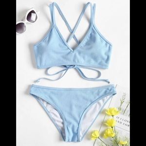 Blue zaful bikini